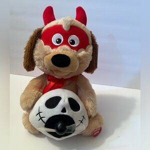 Spooky Village LED Halloween Dog Sings Monster Mash Lights Up TESTED NWT